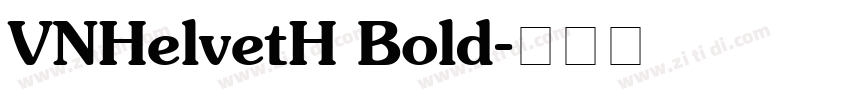 VNHelvetH Bold字体转换